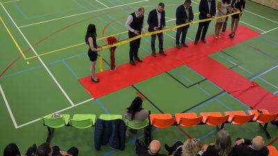 Zrekonstruovaná tělocvična se dočkala slavnostního otevření